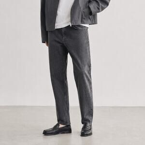 COS Jeans Mens 28 Black Denim Relaxed Leg Low Rise Full Length